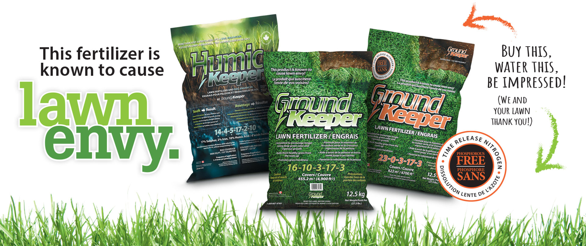 GroundKeeper - This fertilizer is known to cause lawn envy